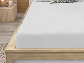Cearsaf Cocolino microplus cu elastic SOFT 140x200 cm alb