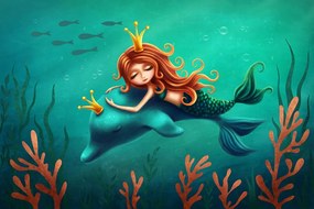 Tapet zâna de mare cu delfinul