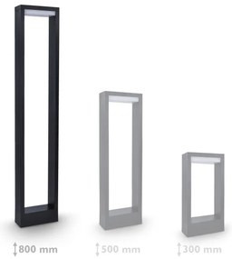 Lampă LED de exterior Brilagi BARI LED/7W/230V 3000/4000/6000K antracit IP54 80 cm
