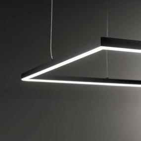 Lustra LED design modern geometric ORACLE SLIM SP D050 SQUARE 3000K ON-OFF WH
