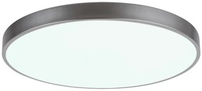 Plafoniera LED cu telecomanda design slim Tesia argintiu 60W