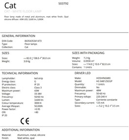 Lampadar LED design modern Cat