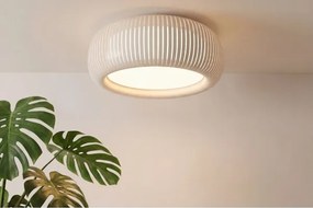 Plafonieră STRIPES, 2x E27/40W/230V, Ø55 cm, crem/alb