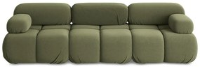 Canapea modulară verde-deschis cu tapițerie din catifea 285 cm Lokua – Makamii