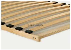 Pat supraetajat din lemn de pin în formă de căsuță 90x200 cm Mila DMS - Adeko