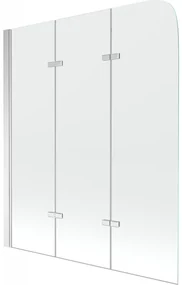 Mexen Felix paravan cadă 3-aripi120 x 140 cm, transparent, Crom - 890-120-003-01-00