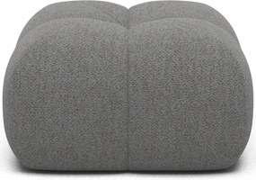 Puf Tapitat Covio 85x85x52 cm, gri Bouclé – Royal 04