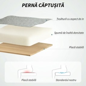 HOMCOM Scaun de Birou Ergonomic cu Spătar Înalt, Înălțime Reglabilă, Funcție de Leagăn și Brațe, 63x70x102-112 cm, Gri | Aosom Romania