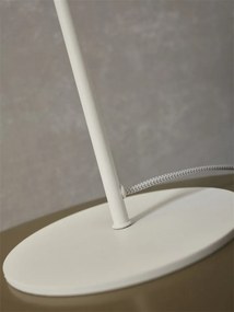 Veioza/Lampa de masa din metal Lisbon alba