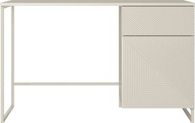 Biurou modern Asha 120 cm cu sertar - culoare cașmir / cadru cașmir