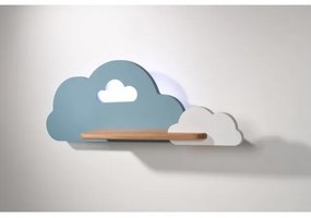 Aplică LED cu raft pentru copii CLOUD LED/5W/230V albastru/alb