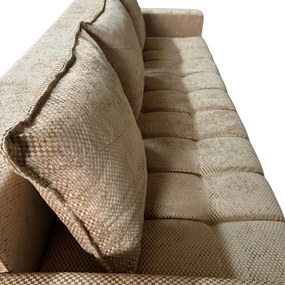 Canapea ZARA extensibila, 3 locuri, cu lada de depozitare, stofa bej auriu , 220x95x80 Bej Auriu, Stofa, 200 cm