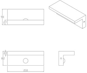 Aplică LED de exterior cu senzor TESA LED/10W/230V IP54 negru