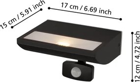 Eglo 99579 - Corp de iluminat LED pentru exterior cu senzor SORRONARO LED/10,5W/230V IP44