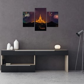 Tablou cu artificii în Asia (90x60 cm)