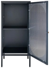 Vitrină neagră din metal 50x110 cm Adelaide – House Nordic