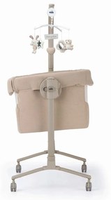 Patut cu leganare, Cullami, co-sleeper 2 in 1, Cu laterala culisanta, Cu setare unghiulara, Cu roti, Reglabil in 8 pozitii pe inaltime, Gri