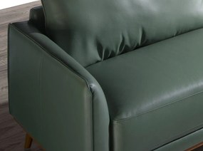 Coltar LUX design italian cu sezlong dreapta Cowhide verde