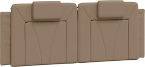 vidaXL Pernă pentru tăblie de pat, Viana, cappuccino 140 cm piele artificială