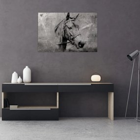 Tablou - Portret de cal (90x60 cm)