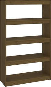 vidaXL Bibliotecă/Separator cameră maro miere 80x30x135,5 cm lemn pin