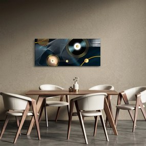 Tablou - Cercuri aurii (120x50 cm)