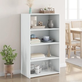 vidaXL Dulap înalt, alb, 70x41x124 cm, lemn prelucrat