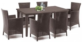 Set mobilier de grădină Futurowa 6+1 maro