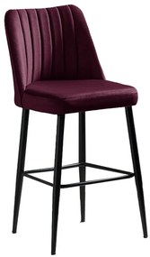 Set de scaune de bar Vento Claret Red, 4 buc., 4 buc
