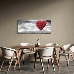 Tablou -Inima din coroanele copacilor (120x50 cm)