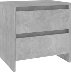 vidaXL Noptieră, gri beton, 45x34,5x44,5 cm, PAL