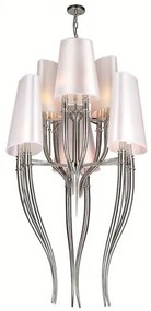 Azzardo AZ0173 - Lustră pe lanț DIABLO 12xE14/11W/230V alb