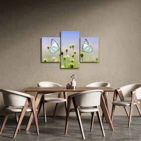 Tablou cu fluture pe floare (90x60 cm)