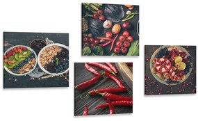 Set tablouri gustări delicioase