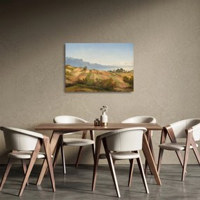 Tablou pe sticlă - Alexandre Calame, Swiss Landscape, reproducere (70x50 cm)