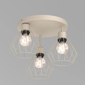 Plafonieră PARKLA, 3xE27/15W/230V, bej