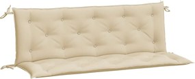 vidaXL Perne bancă de grădină 2 buc., bej, 150x50x7cm, țesătură oxford