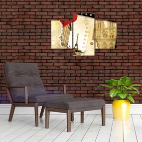 Tablou - Amintiri din Paris (90x60 cm)