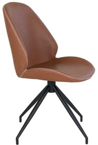 Scaune de dining maro coniac 2 buc. Monte – House Nordic