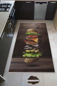 Covor Bucatarie HMNT537, 80x150 cm, Negru