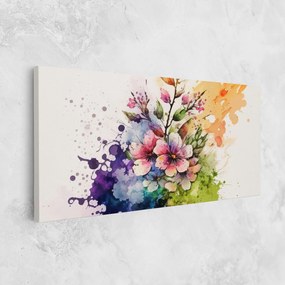 Tablou Canvas, 40x80cm, Dormitor si Living, Peisaje, Primavara, Color Mix Spring