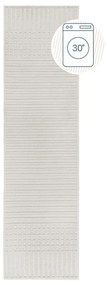 Covor tip traversă alb lavabil din janilie 60x240 cm Elton – Flair Rugs