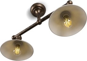 BRILAGI - Lustră pe tijă FORGE 2xE27/60W/230V cupru/patină