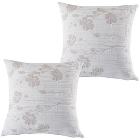 Set de 2 fețe pernuțe SOFIA bej 40 x 40 cm