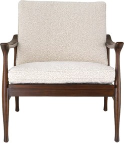 Fotoliu elegant design LUX Manzo maro / bouclé cream
