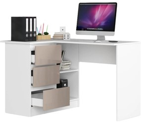 Masă PC de colț Bodhi (cappuccino lucios) (S). 1068936