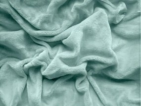 Lenjerie de pat din microfibra GOLDEN DEER neagra + cearsaf microplus SOFT 90x200 cm mentol