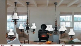 Veioza, lampa de masa rustica Petronel 7072 RX