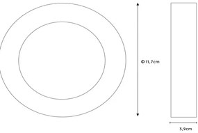 Corp de iluminat LED pentru baie dimabil BRICE LED/8W/230V IP44 Lucide 28116/11/30