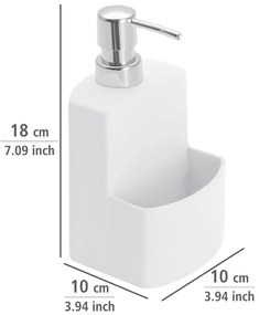 Dozator pentru săpun lichid Wenko Festival, alb